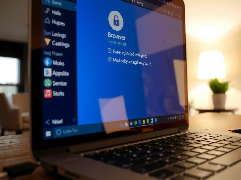 Interface de configuración de privacidad